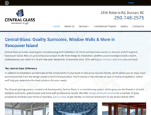 Tablet Screenshot of centralglass.ca